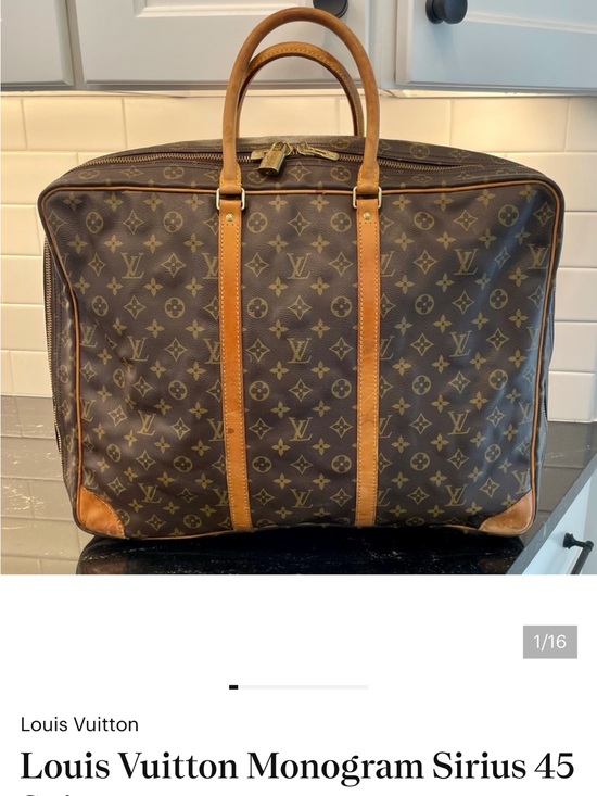 Louis Vuitton Other - Louis Vuitton Monogram Sirius 45 Travel Bag in Brown and Tan